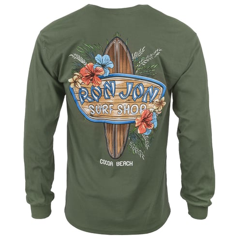 Ron Jon Cocoa Beach FL Board Badge Long Sleeve Tee
