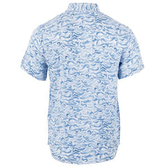 Endless Summer Ron Jon Light Blue Caught in Waves Short Sleeve Shirt