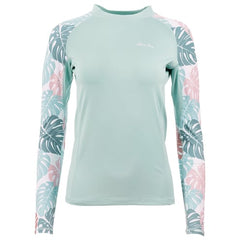 Ron Jon Women's Palm-Mint Kailana Long Sleeve Rash Guard