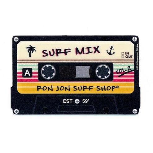 Ron Jon Mini Vintage Mix Tape Sticker
