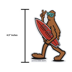 Ron Jon LBG Surfing Bigfoot Sticker