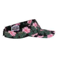 Ron Jon Black and Pink Hibiscus Visor