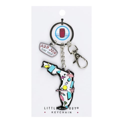Ron Jon LBG Shape of Florida Keychain