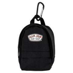 Ron Jon Black Backpack Keychain