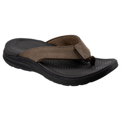 Ron Jon Men's Brown Leather Delray Sandals