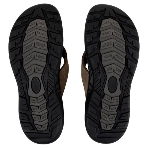 Ron Jon Men's Brown Leather Delray Sandals