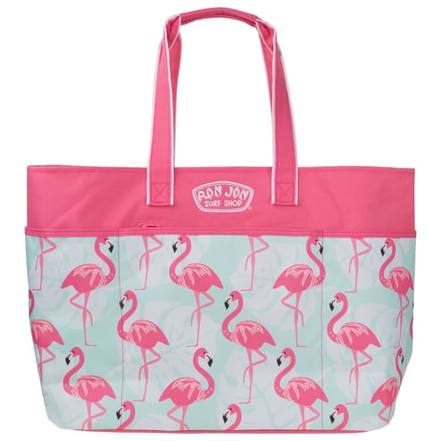 Ron Jon Flamingo Leaves Oversized Beach Tote