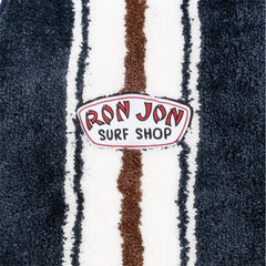 Ron Jon Navy And Ivory Surfboard Shaped Rug
