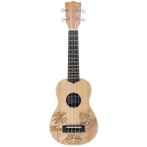 Ron Jon Kala Etched Wave Palm Ukulele