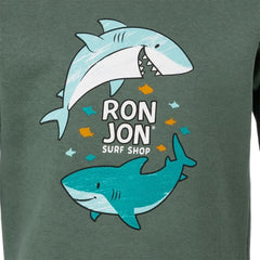 Ron Jon Toddler Doodle Shark Crew Neck Pullover