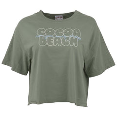 Ron Jon Women's Cocoa Beach FL Theatre District Cropped Tee