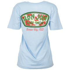 Ron Jon Women's Ocean City MD Watermelon Badge Tee