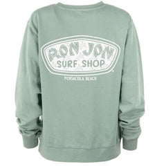 Ron Jon Women's Pensacola Beach FL Icon Badge Crew Neck Pullover