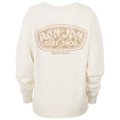 Ron Jon Women's Orange Beach AL Icon Badge Crew Neck Pullover