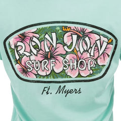Ron Jon Women's Fort Myers FL Hibiscus Badge Tee