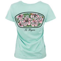 Ron Jon Women's Fort Myers FL Hibiscus Badge Tee