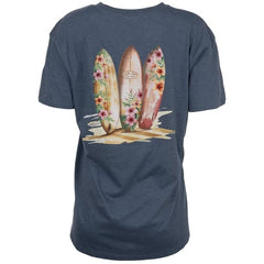 Ron Jon Women's Floral Boards V-neck Tee