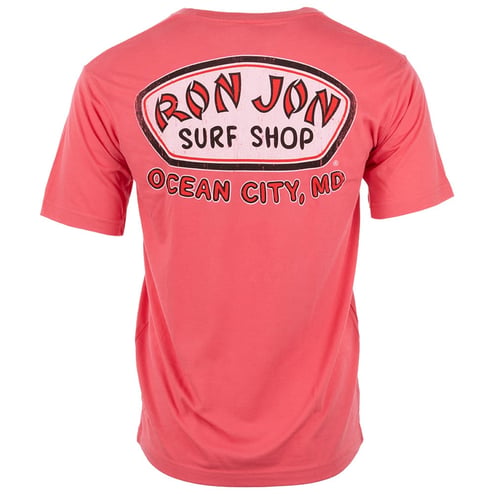 Ron Ocean City MD Distressed Trusty Badge Unisex Tee