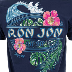 Ron Jon Fort Myers FL Distressed Floral Surf Tee