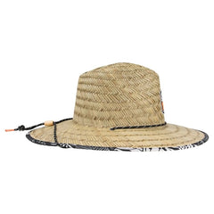Ron Jon UPF 50 Lifeguard Noir Foliage Straw Hat