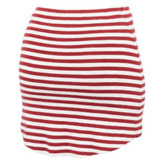 Sofie the Label Women's Red Striped Mini Skort