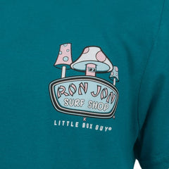 Little Box Guy Ron Jon Kids Teal Lost Garden Tee